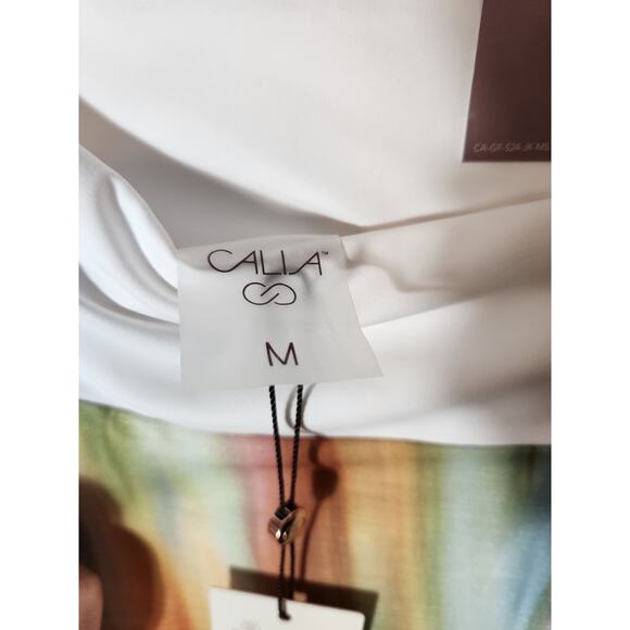 Women's CALIA Double layer mesh gold skirt size Medium - Picture 4 of 5